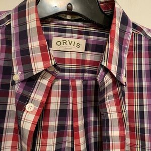 Orvis Men’s L 100% Cotton Short Sleeve Shirt